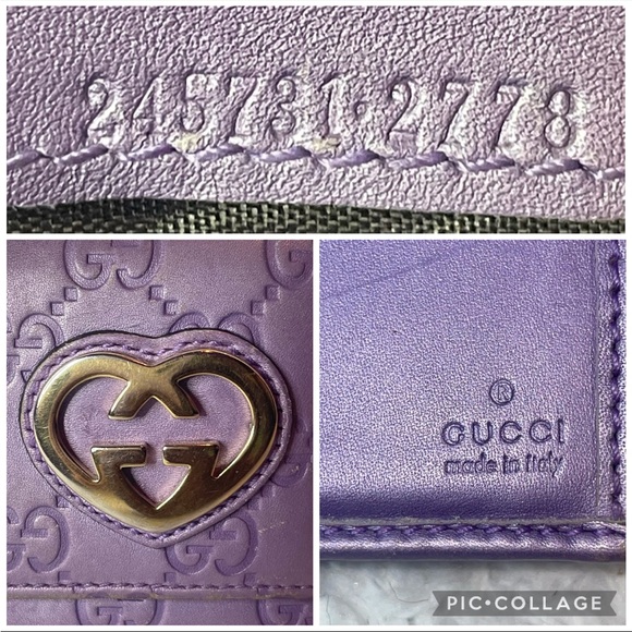 Gucci GG Guccissima Lovely Hearts Monogram Tote Bag and Wallet Set in Lavender - Picture 15 of 17